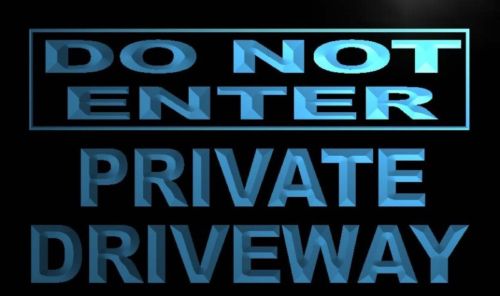 Do Not Enter Private Driveway Neon Light Sign